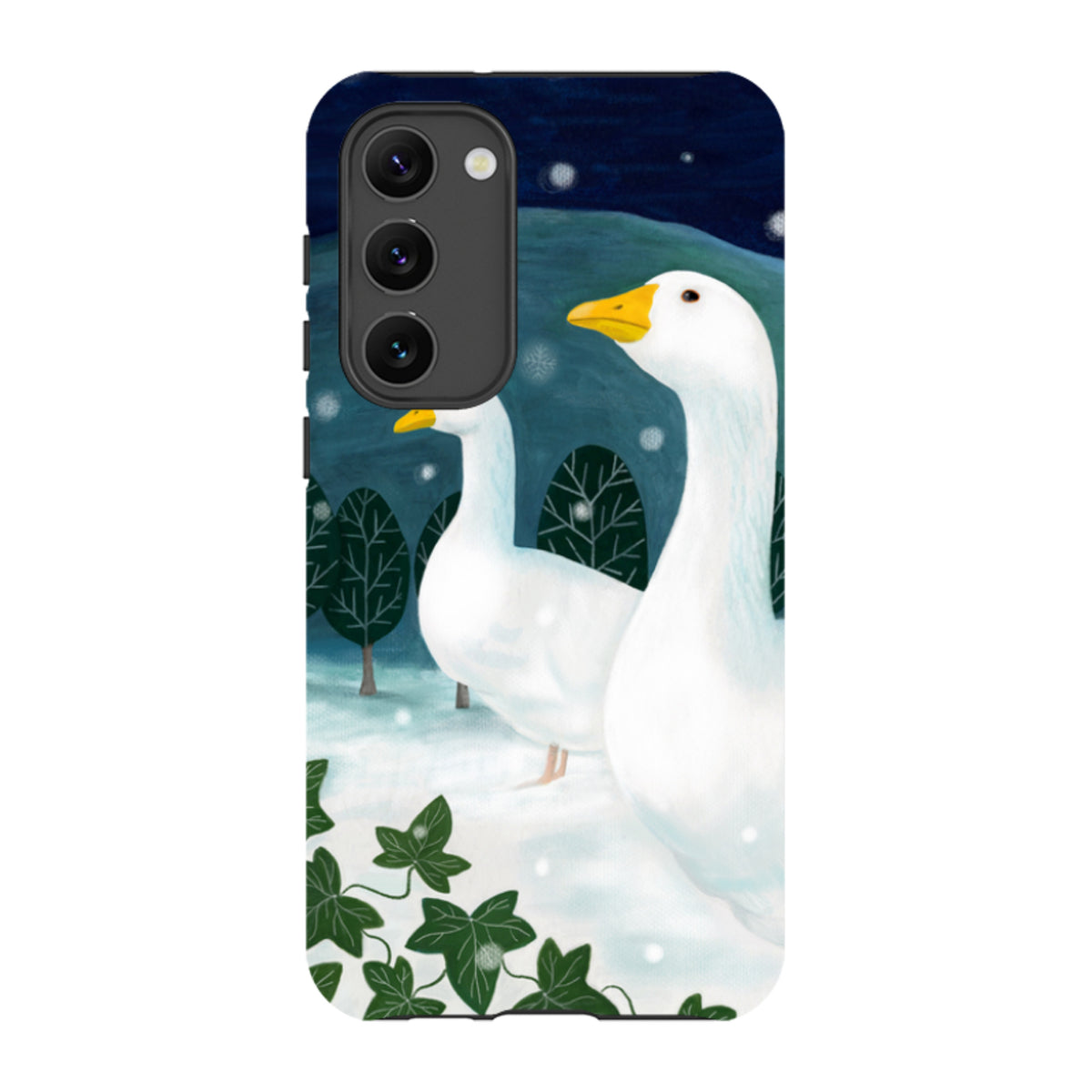 Samsung Tough Case - Winter Geese By Bex Parkin