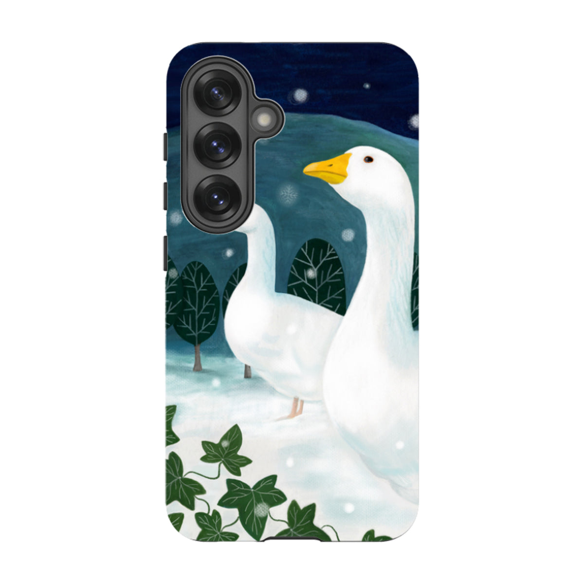 Samsung Tough Case - Winter Geese By Bex Parkin