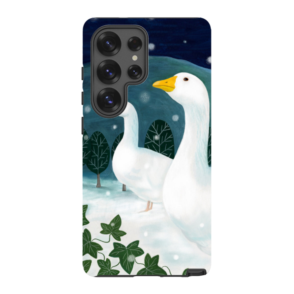 Samsung Tough Case - Winter Geese By Bex Parkin