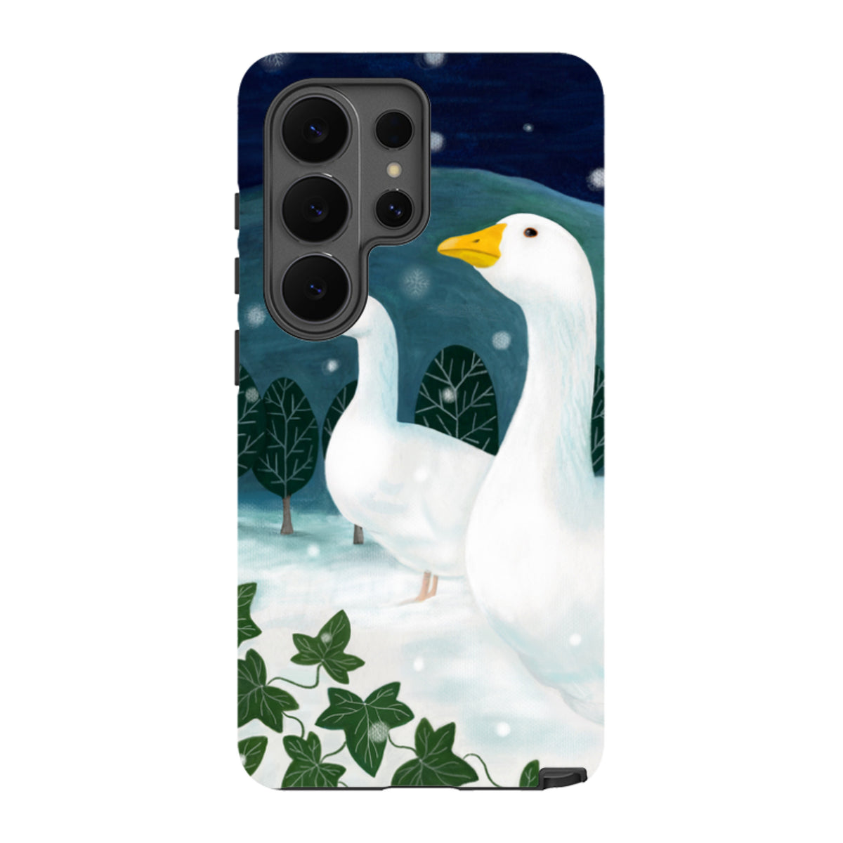 Samsung Tough Case - Winter Geese By Bex Parkin