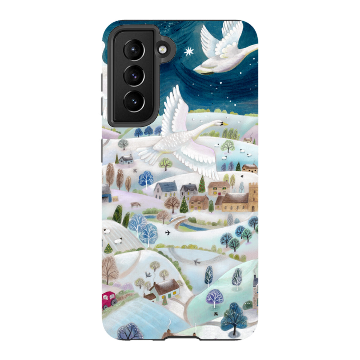 Samsung Tough Case - Winter Swans By Bex Parkin