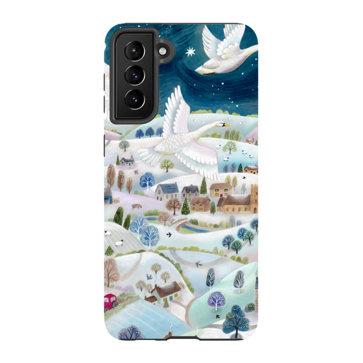 Samsung Tough Case - Winter Swans By Bex Parkin
