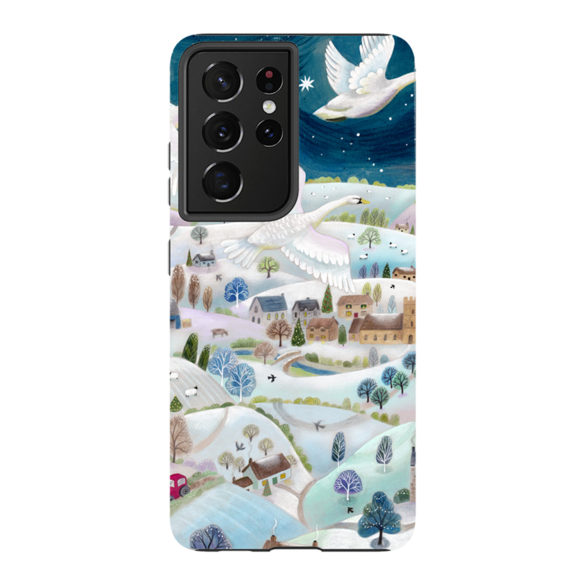 Samsung Tough Case - Winter Swans By Bex Parkin