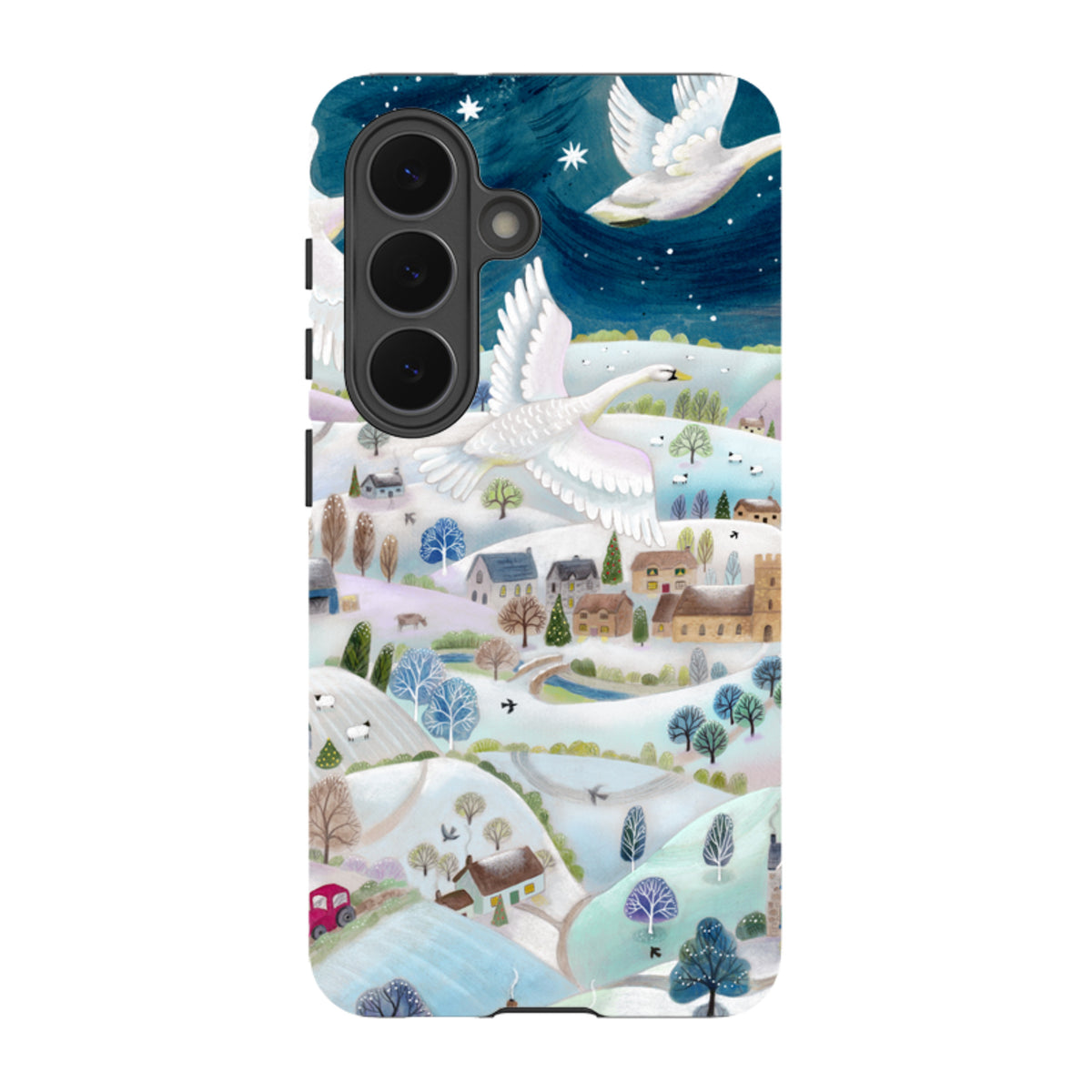 Samsung Tough Case - Winter Swans By Bex Parkin