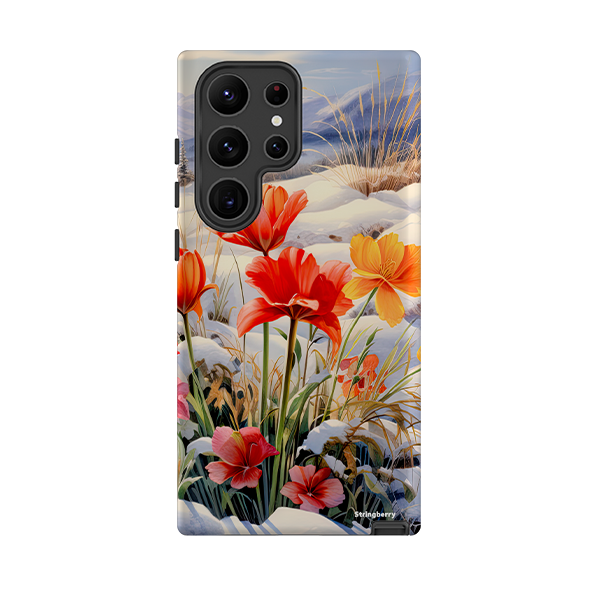 Samsung Tough Case - Winter Wild Flowers III