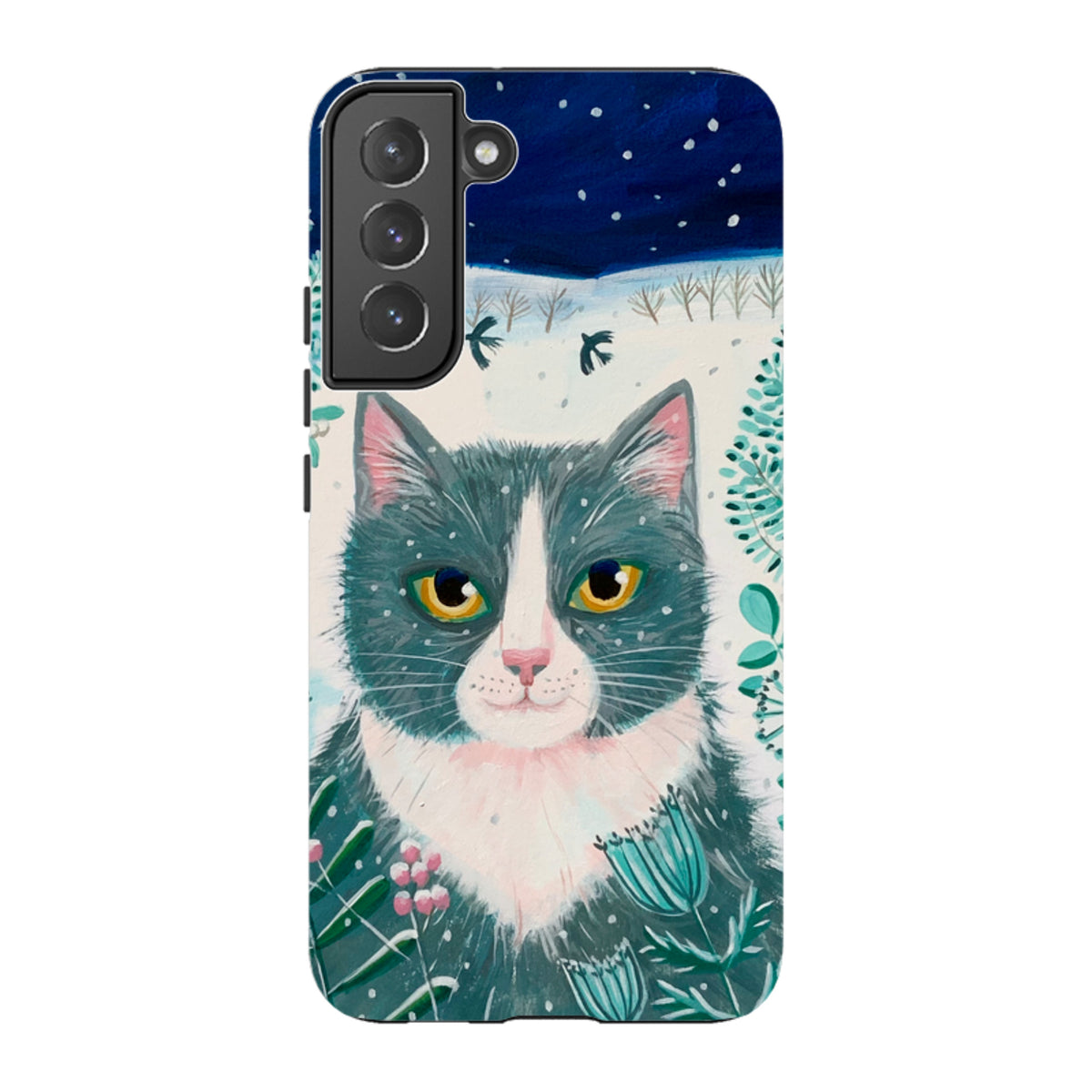 Samsung Tough Case - Xmas Cat By Mary Stubberfield