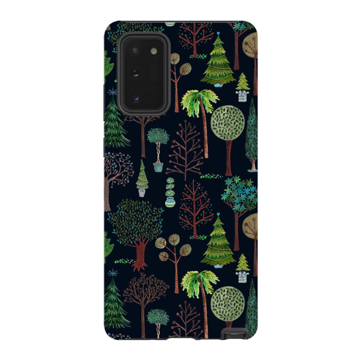 Samsung Tough Case - Xmas Trees Dark By Caroline Bonne Muller