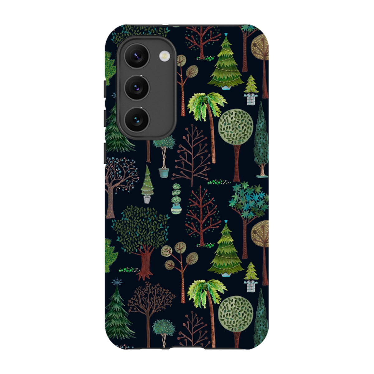 Samsung Tough Case - Xmas Trees Dark By Caroline Bonne Muller