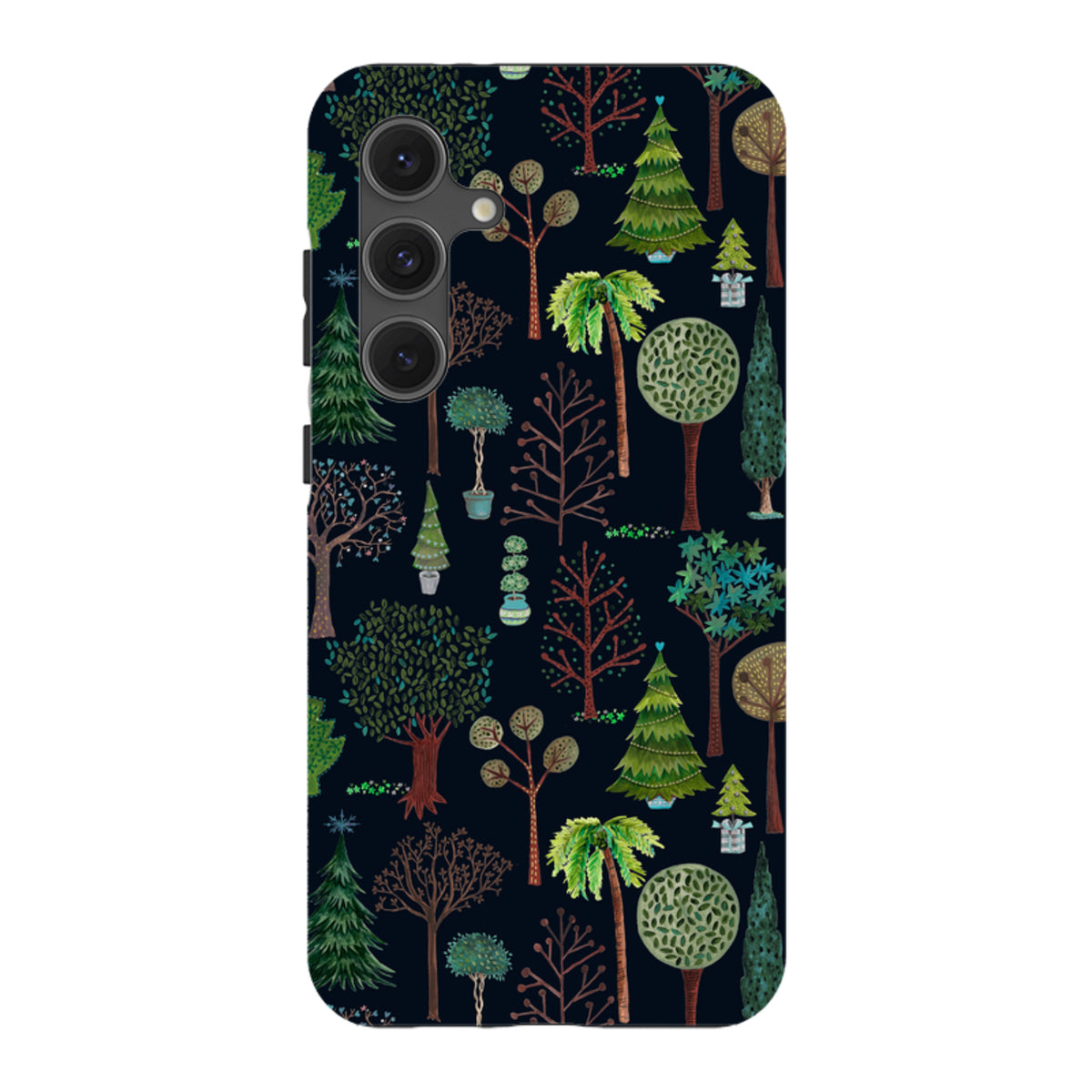 Samsung Tough Case - Xmas Trees Dark By Caroline Bonne Muller