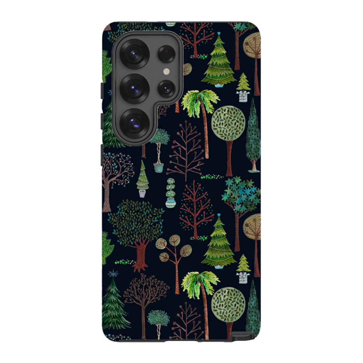 Samsung Tough Case - Xmas Trees Dark By Caroline Bonne Muller