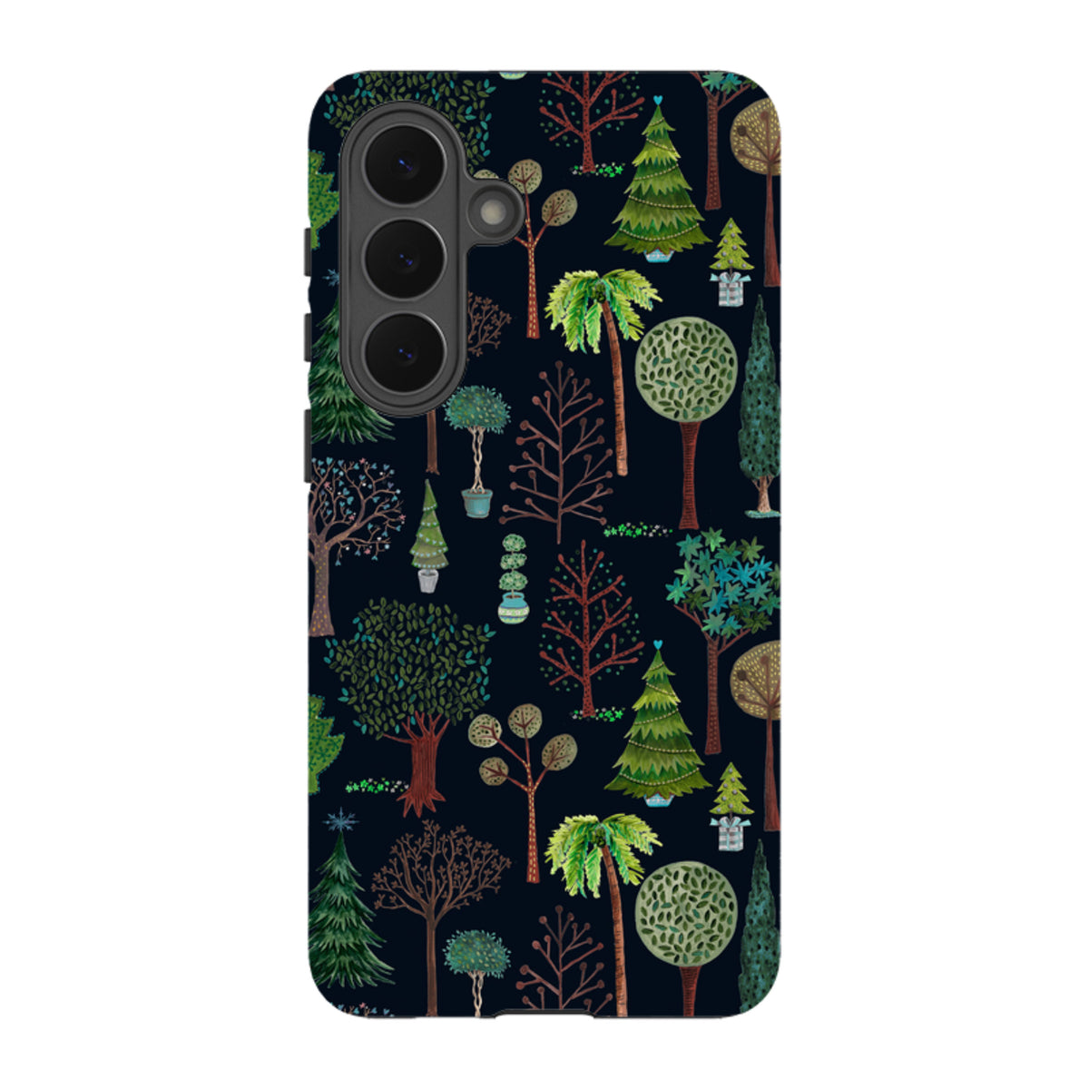 Samsung Tough Case - Xmas Trees Dark By Caroline Bonne Muller