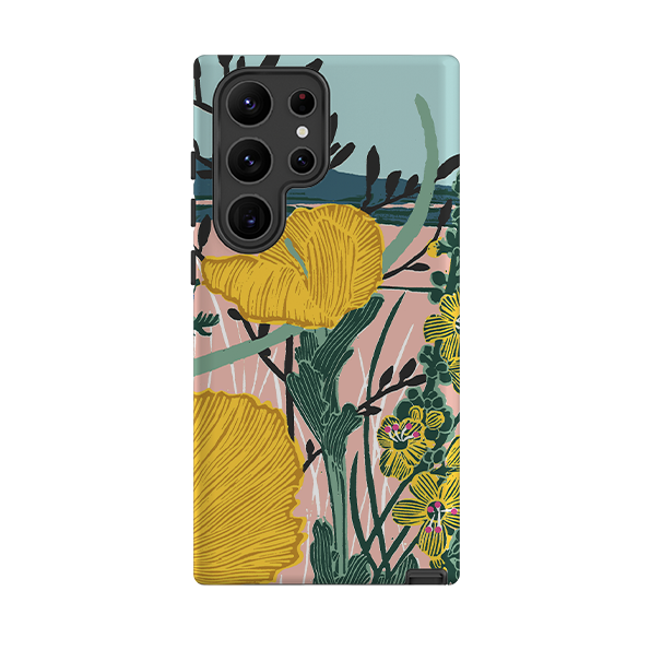 Samsung Tough Case - Yellow Poppies By Kate Heiss