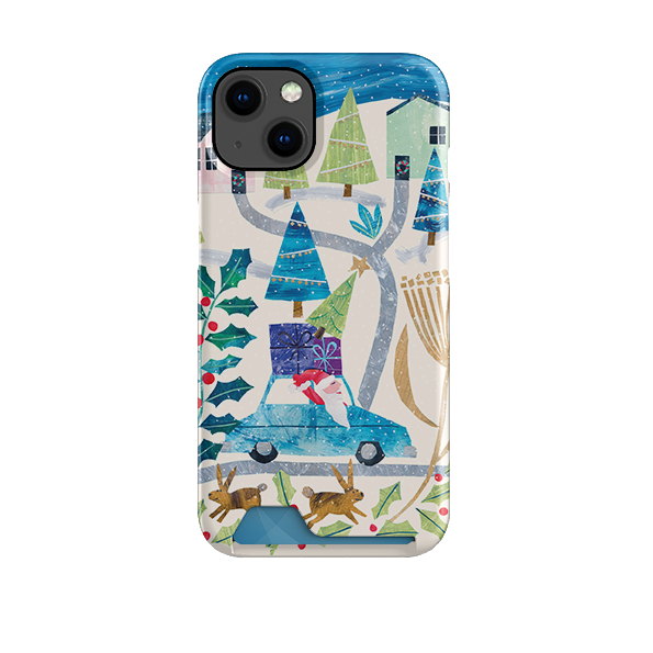 Santa Driving Home Case and Card Case By Tracey English