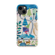 Santa Driving Home Case and Card Case By Tracey English