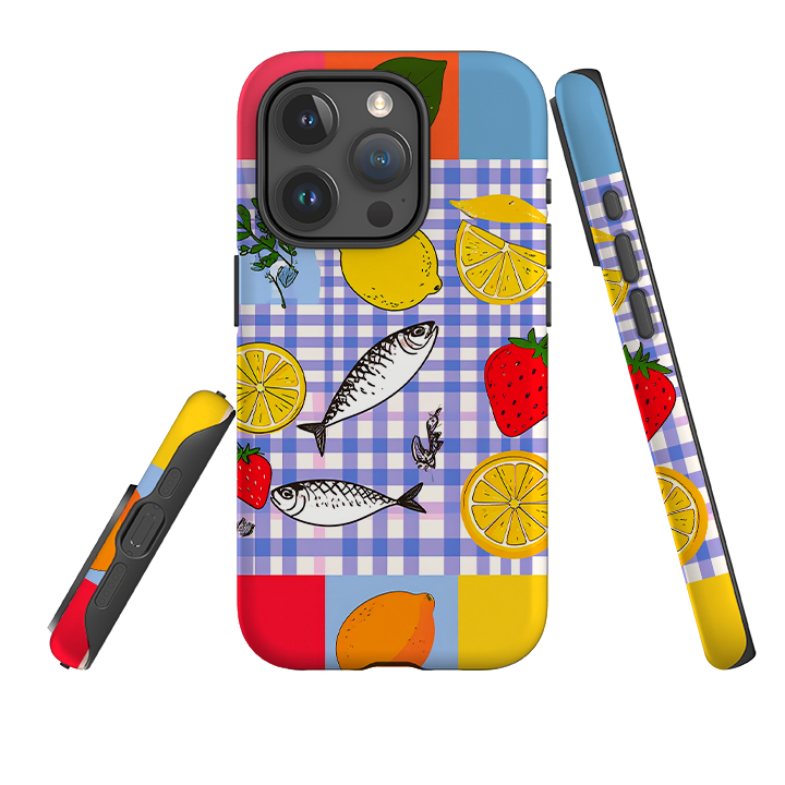 iPhone Tough Case - Sardines and Checks