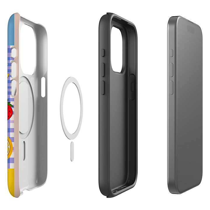iPhone MagSafe Tough Case - Sardines and Checks
