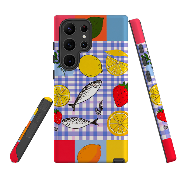 Samsung Tough Case - Sardines and Checks