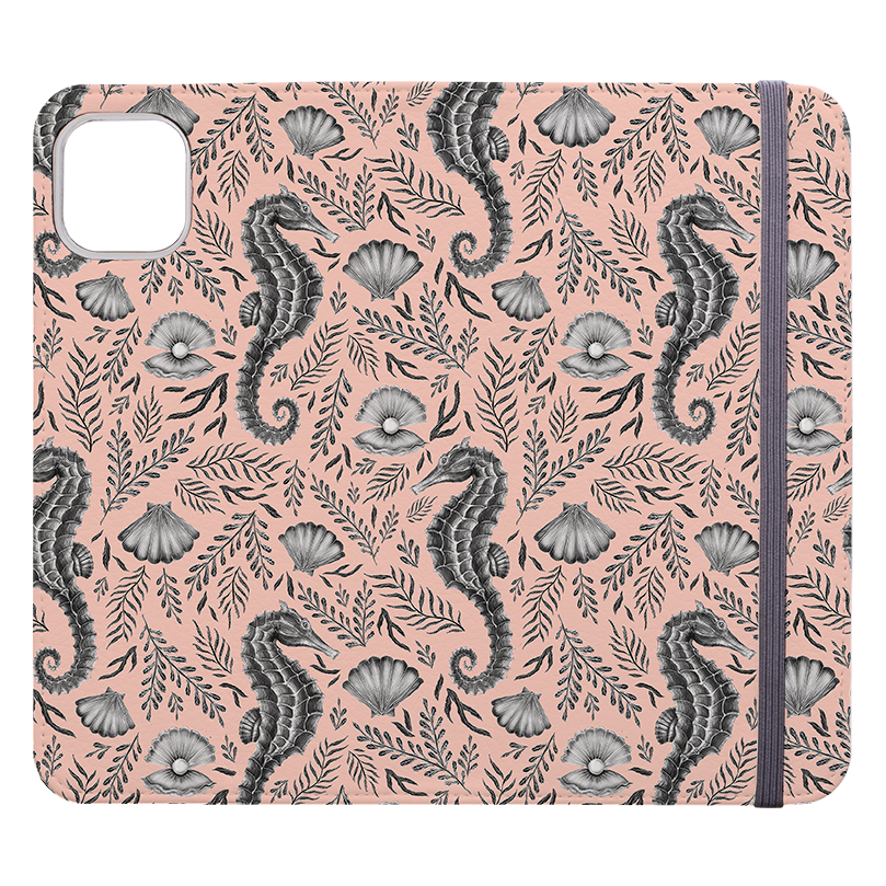 Seahorse Coral By Catherine Rowe Wallet case