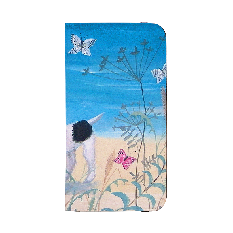 Seaside Dog Wallet Case By Mary Stubberfield