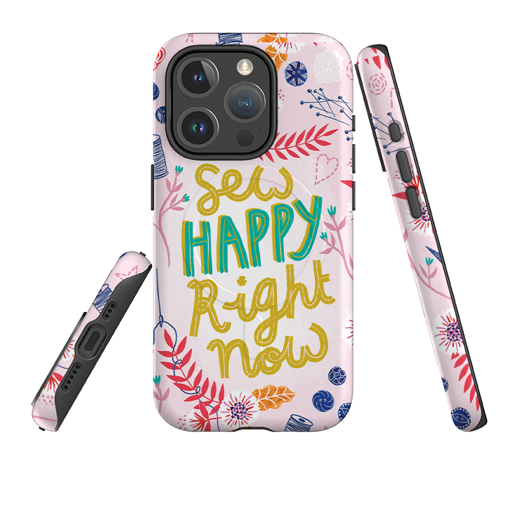 iPhone MagSafe Tough Case - Sew Happy By Lee Foster Wilson