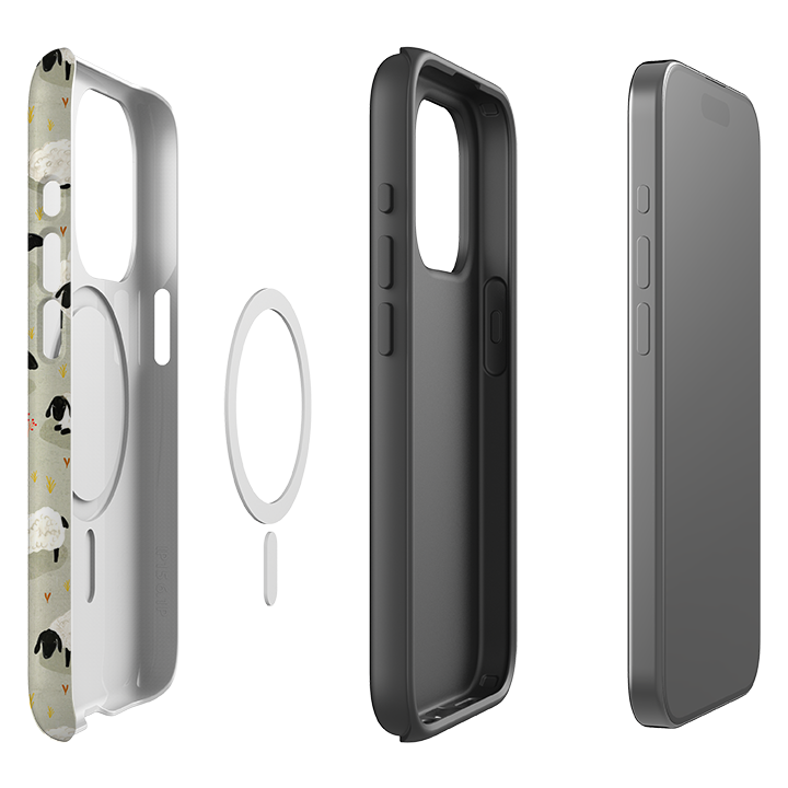 iPhone MagSafe Tough Case - Sheep Grey By Katherine Quinn