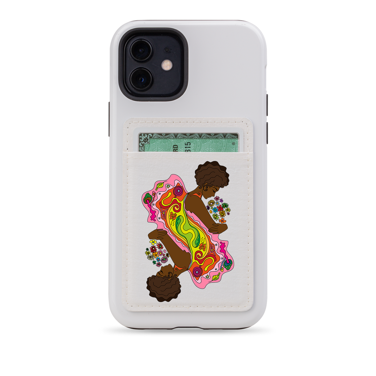 Sisters II MagSafe Wallet- White