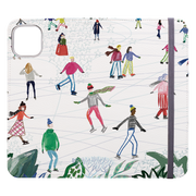 Skating At Somerset House Wallet Case By Emma Frances Grant