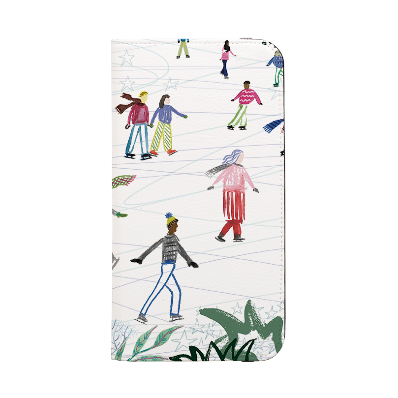 Skating At Somerset House Wallet Case By Emma Frances Grant