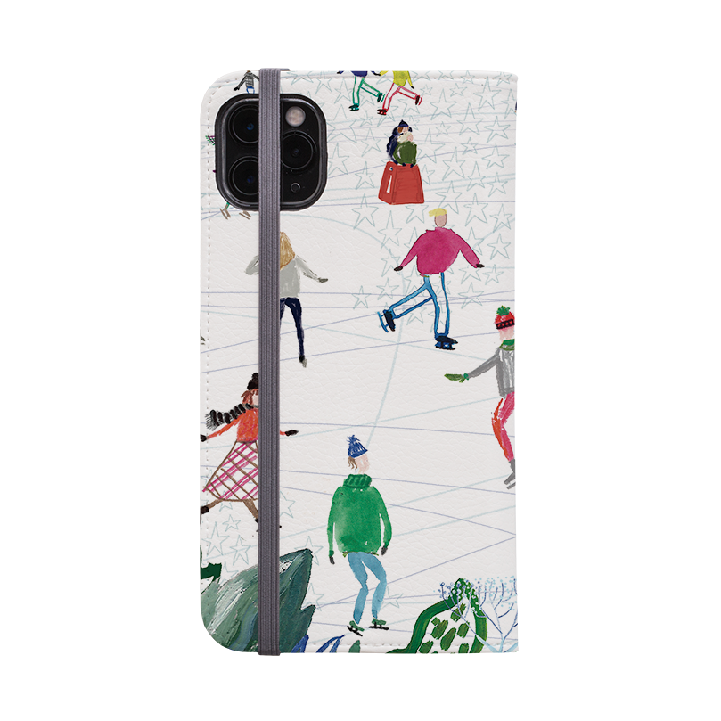 Skating At Somerset House Wallet Case By Emma Frances Grant