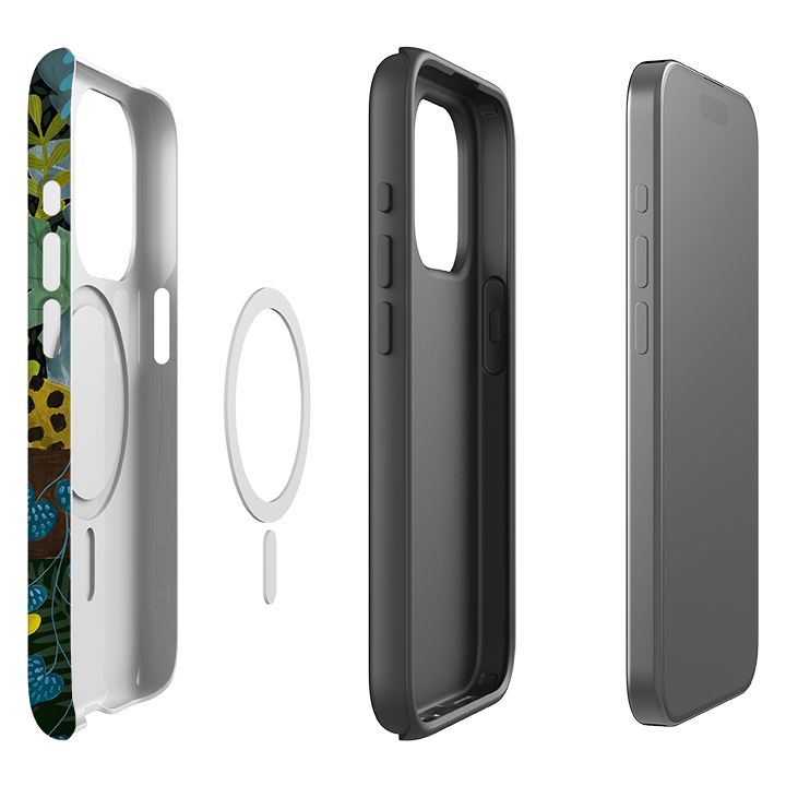 iPhone MagSafe Tough Case - Sleepy Leopard By Bex Parkin