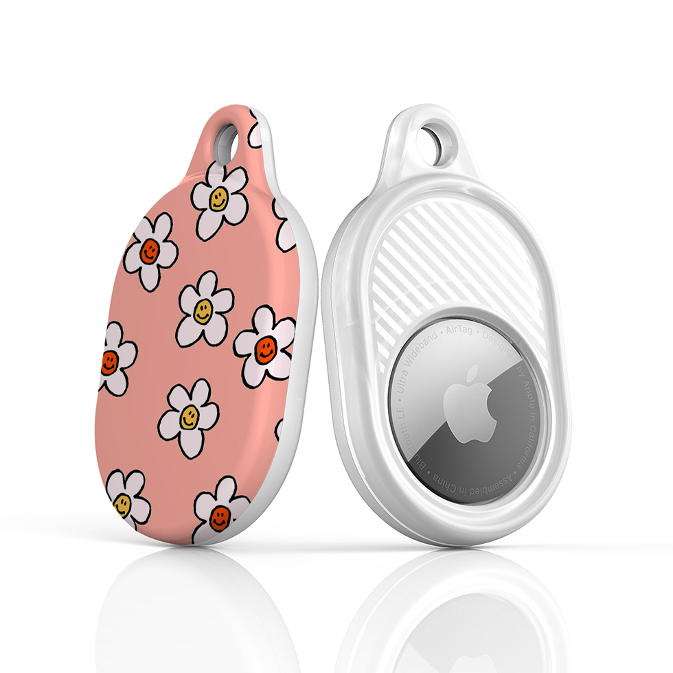 Smiley Airtag Case