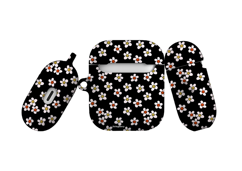 Smiley Orange Airpod Case ( Gen 1 & 2 )