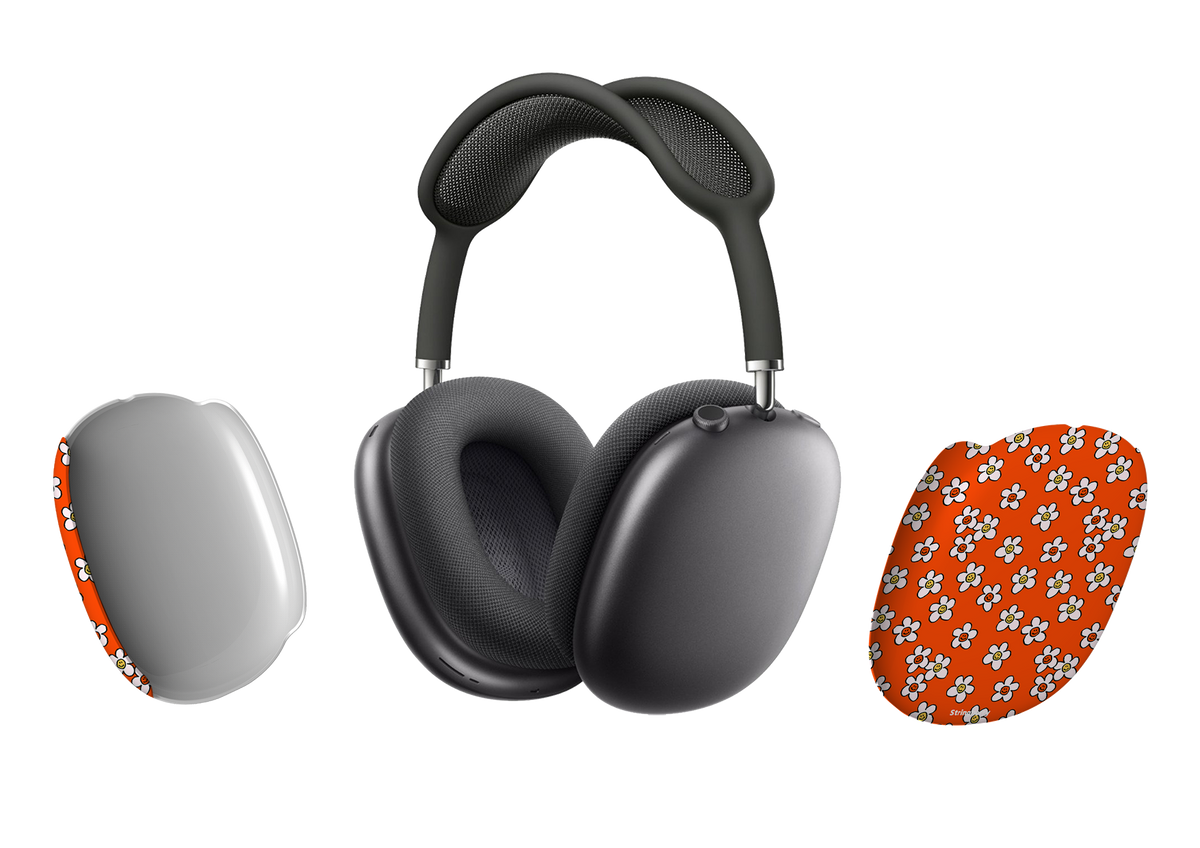 Smiley Orange Airpod Max Case