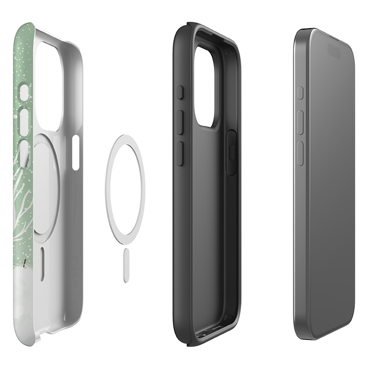iPhone MagSafe Tough Case -  Snowball Building By Katherine Quinn