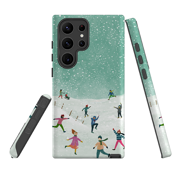 Samsung Tough Case - Snowball Fight By Katherine Quinn