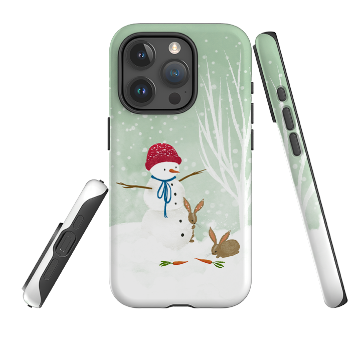 iPhone Tough Case - Snowman By Katherine Quinn