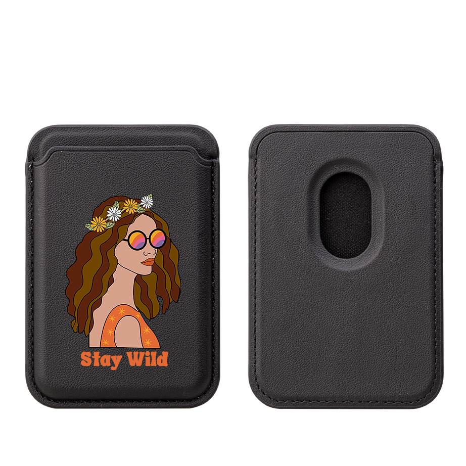 Stay Wild MagSafe Wallet- Schwarz