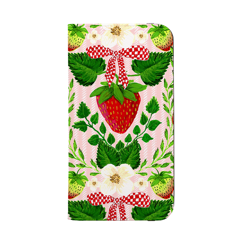 Strawberries I Wallet Case By Abby Jacobs