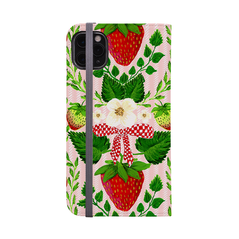 Strawberries I Wallet Case By Abby Jacobs