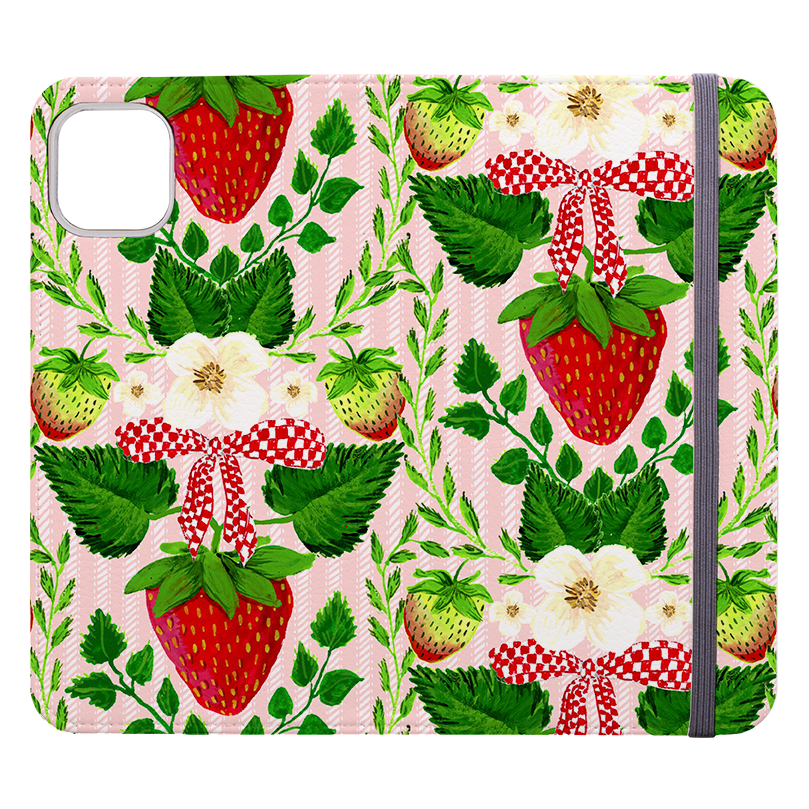 Strawberries I Wallet Case By Abby Jacobs