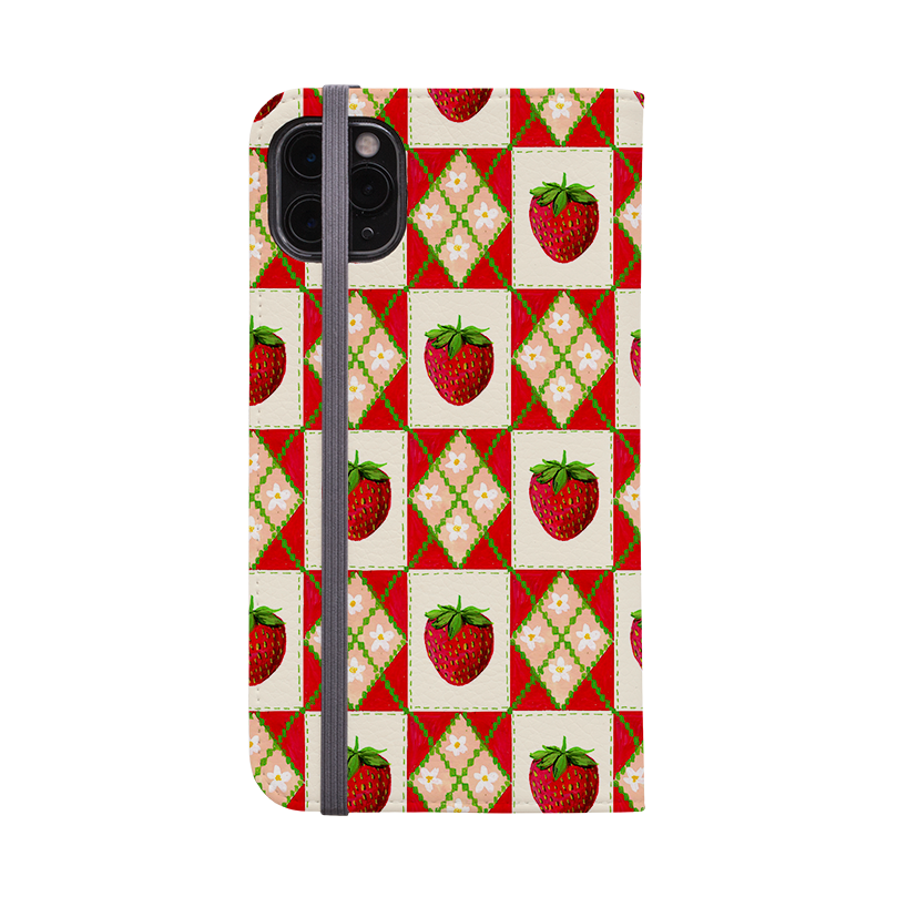 Strawberries II Wallet Case By Abby Jacobs