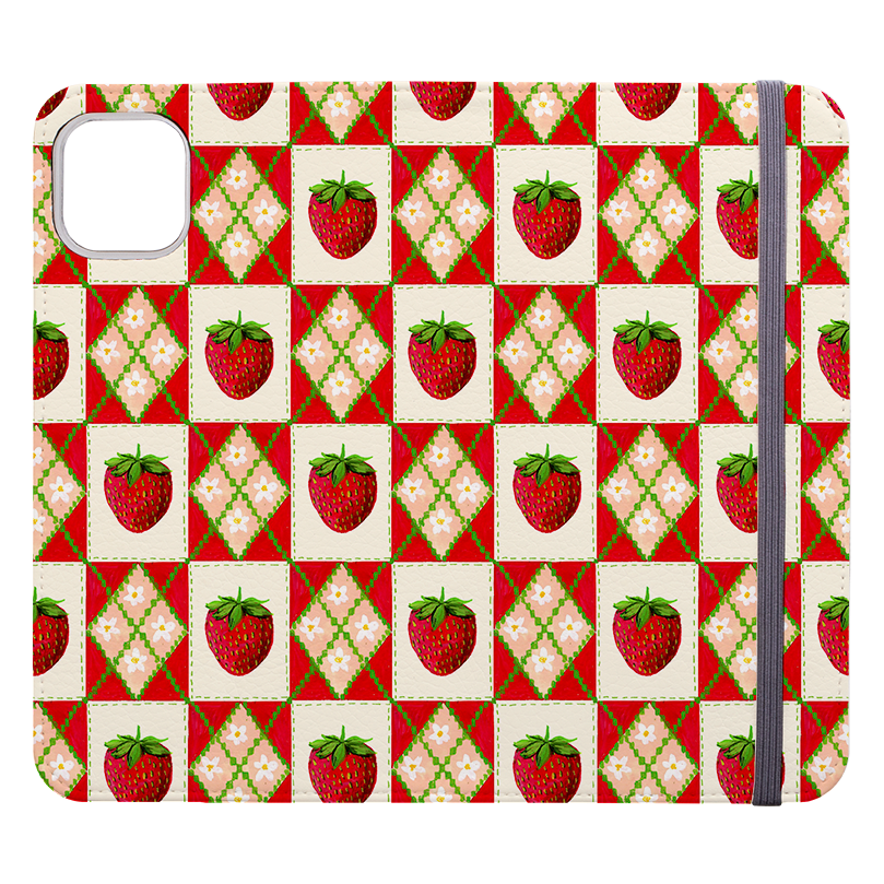 Strawberries II Wallet Case By Abby Jacobs