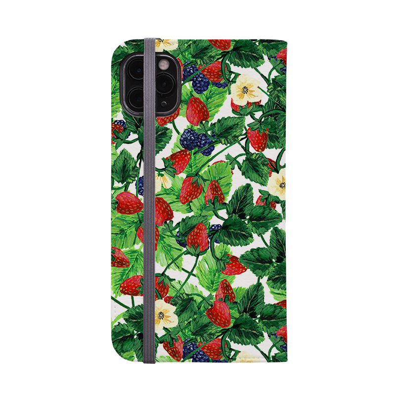 Strawberries III Wallet Case By Abby Jacobs