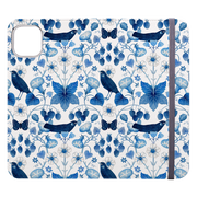 Strawberry Blue Wallet Case By Bex Parkin