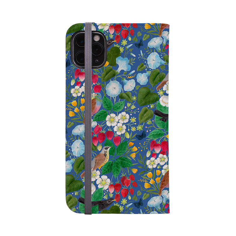 Strawberry Thief Wallet Case By Bex Parkin