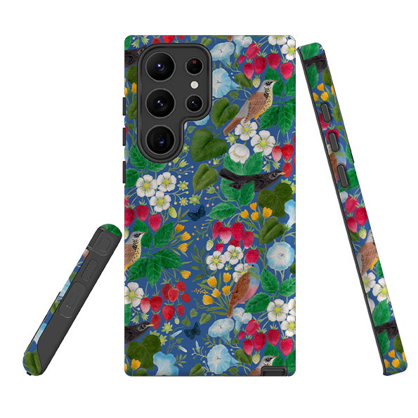 Samsung Tough  Case - Strawberry Thief By Bex Parkin