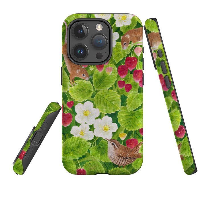 iPhone Tough Case - Strawberry Thieves By Bex Parkin