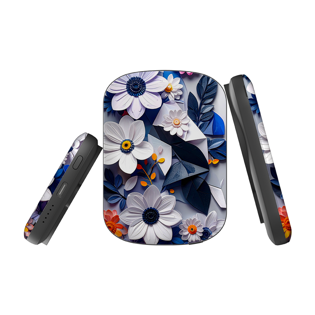 MagSafe Power Bank - Summer Blue Florals