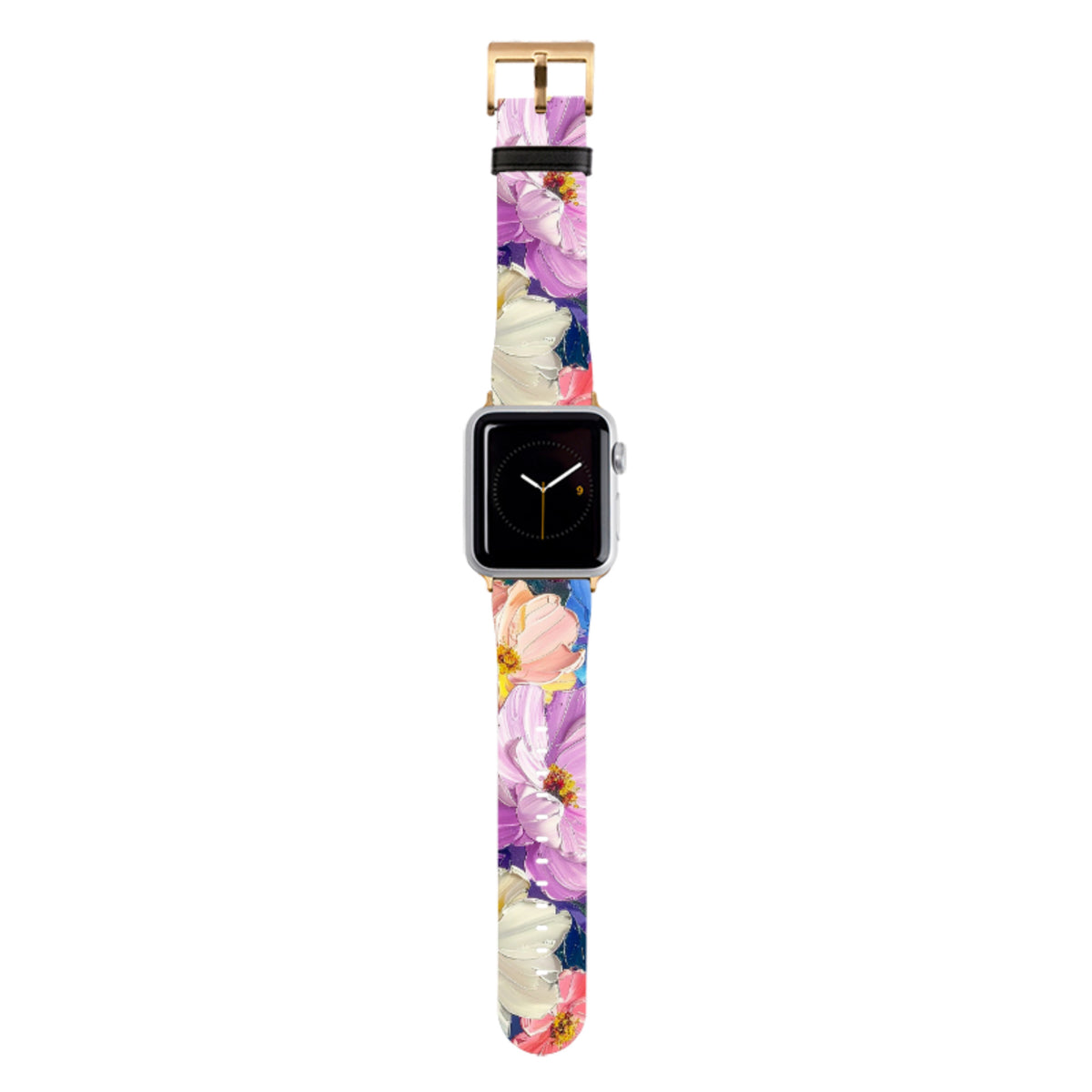 Sommerliches Blumenmuster Abbots Oak Apple Watch Armband