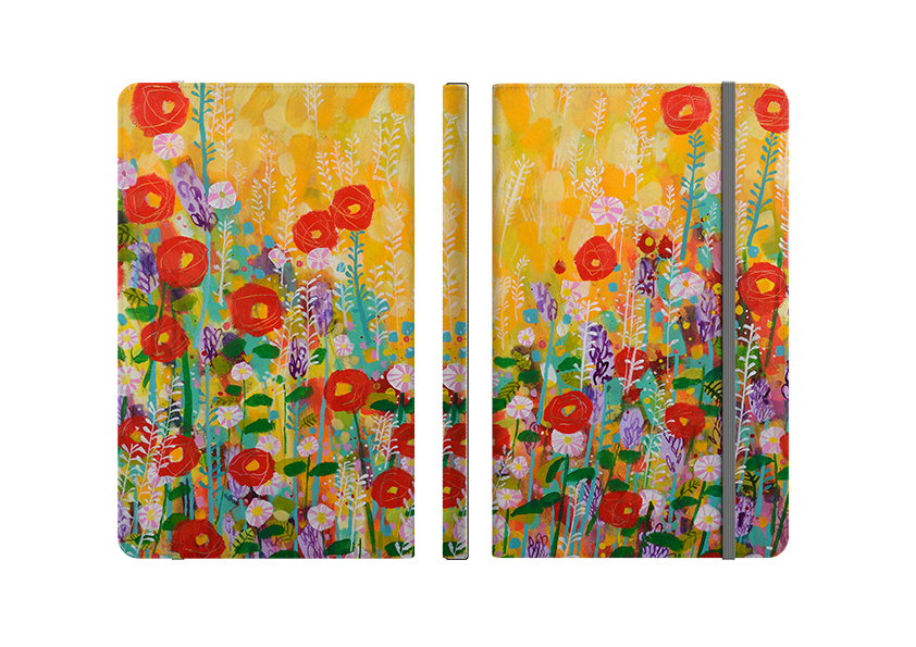 Summer Meadow By Claire West Folio Notebook